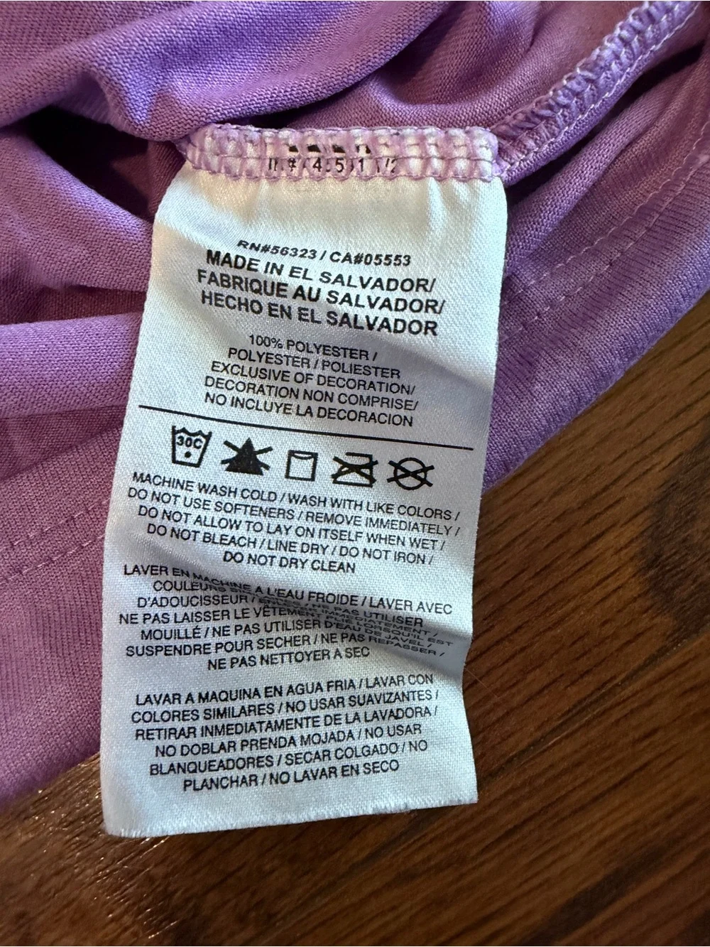 Nike Women's Lavender V-Neck Short Sleeve Tee